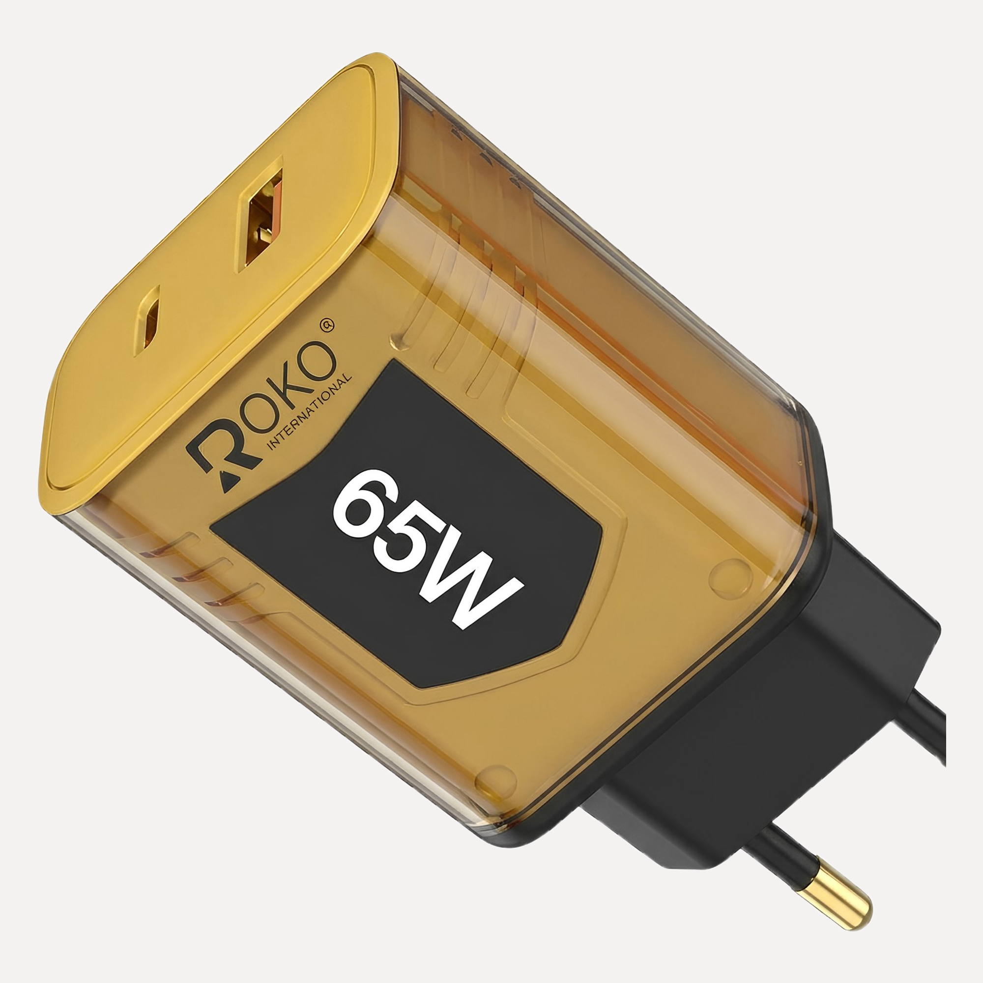 roko 65w gan fast charger
